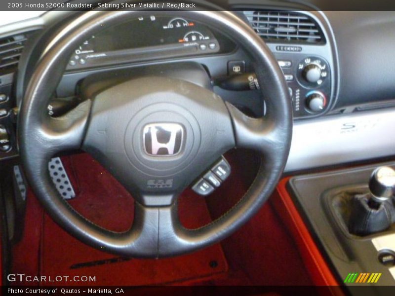 Sebring Silver Metallic / Red/Black 2005 Honda S2000 Roadster