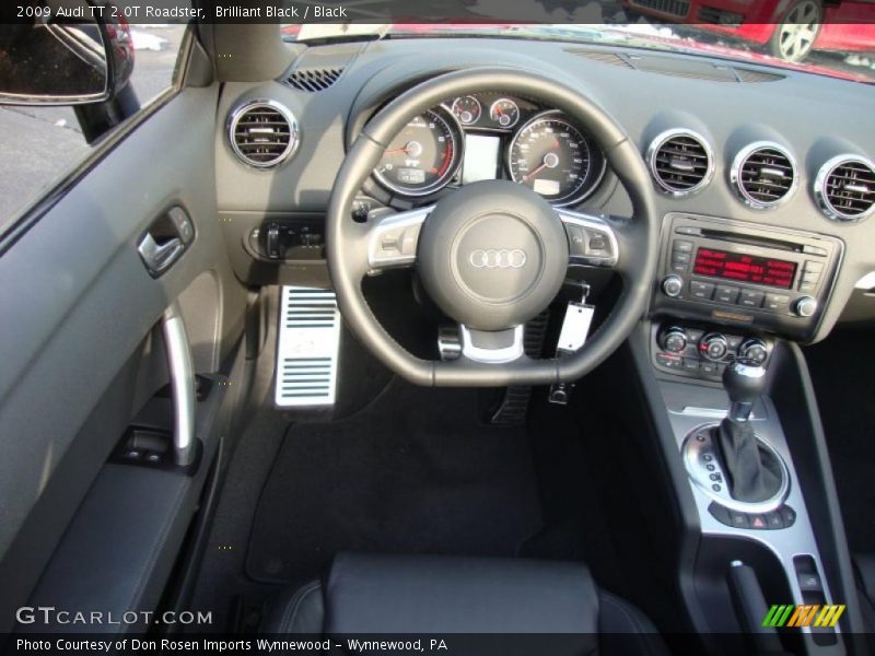 Brilliant Black / Black 2009 Audi TT 2.0T Roadster