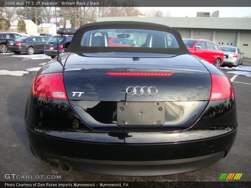 Brilliant Black / Black 2009 Audi TT 2.0T Roadster