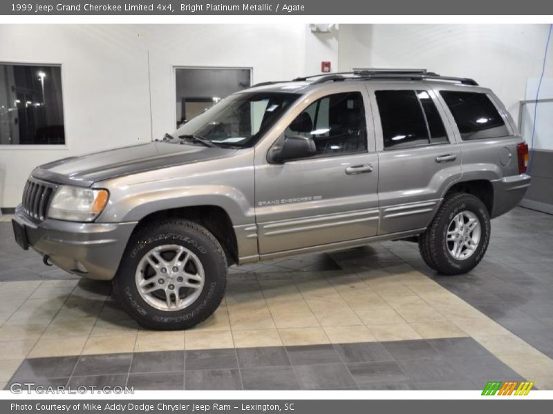 Bright Platinum Metallic / Agate 1999 Jeep Grand Cherokee Limited 4x4