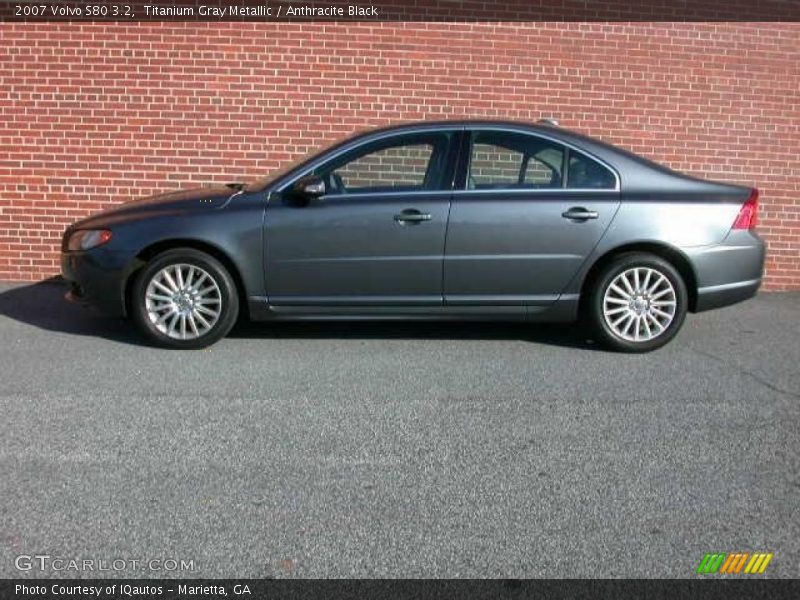 Titanium Gray Metallic / Anthracite Black 2007 Volvo S80 3.2