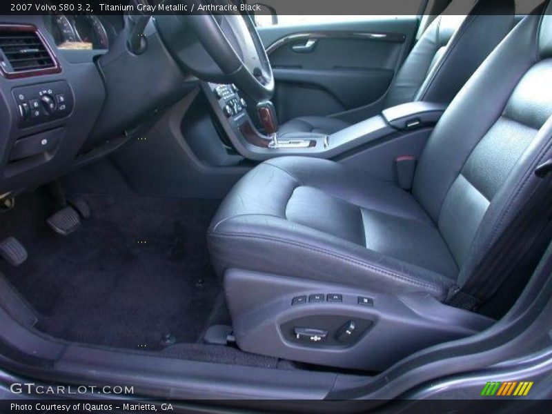 Titanium Gray Metallic / Anthracite Black 2007 Volvo S80 3.2