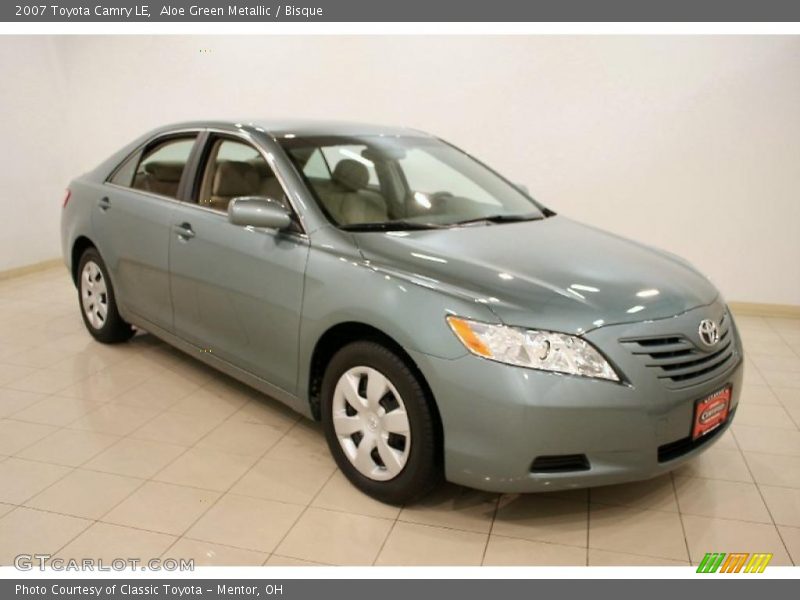 Aloe Green Metallic / Bisque 2007 Toyota Camry LE