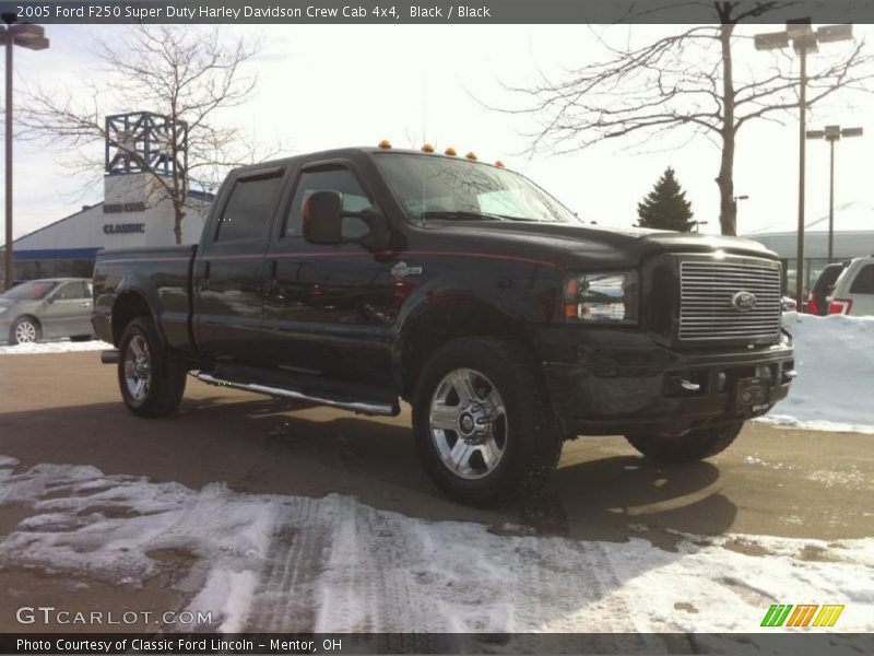 Black / Black 2005 Ford F250 Super Duty Harley Davidson Crew Cab 4x4