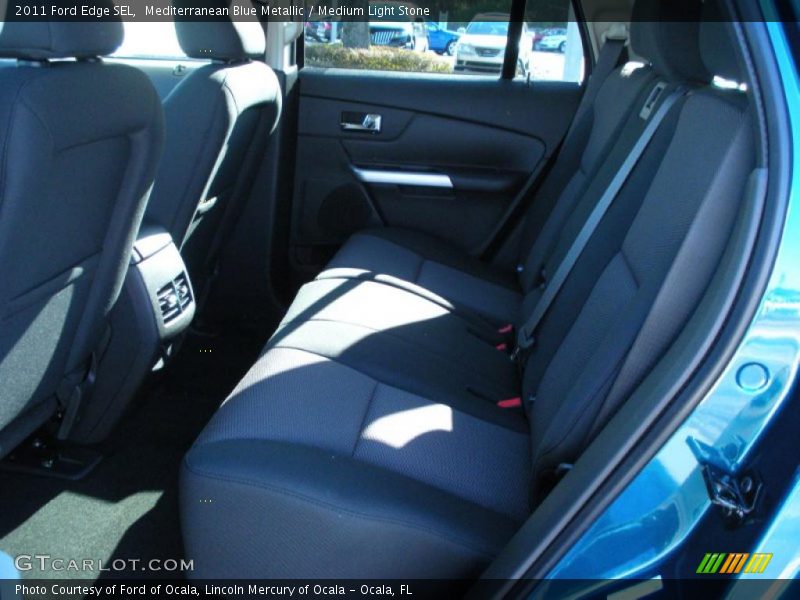 Mediterranean Blue Metallic / Medium Light Stone 2011 Ford Edge SEL