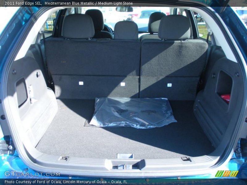 Mediterranean Blue Metallic / Medium Light Stone 2011 Ford Edge SEL