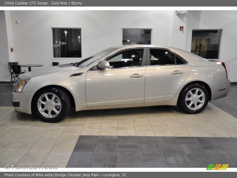 Gold Mist / Ebony 2009 Cadillac CTS Sedan