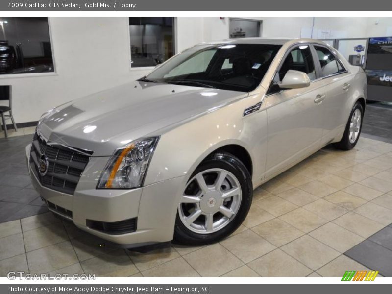 Gold Mist / Ebony 2009 Cadillac CTS Sedan