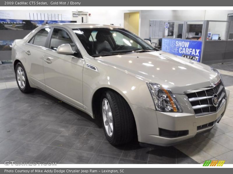 Gold Mist / Ebony 2009 Cadillac CTS Sedan