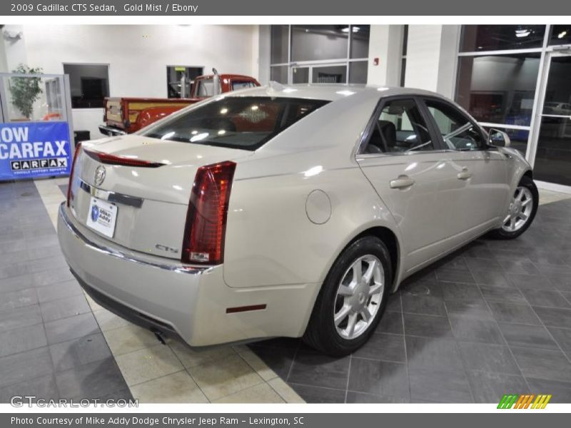 Gold Mist / Ebony 2009 Cadillac CTS Sedan