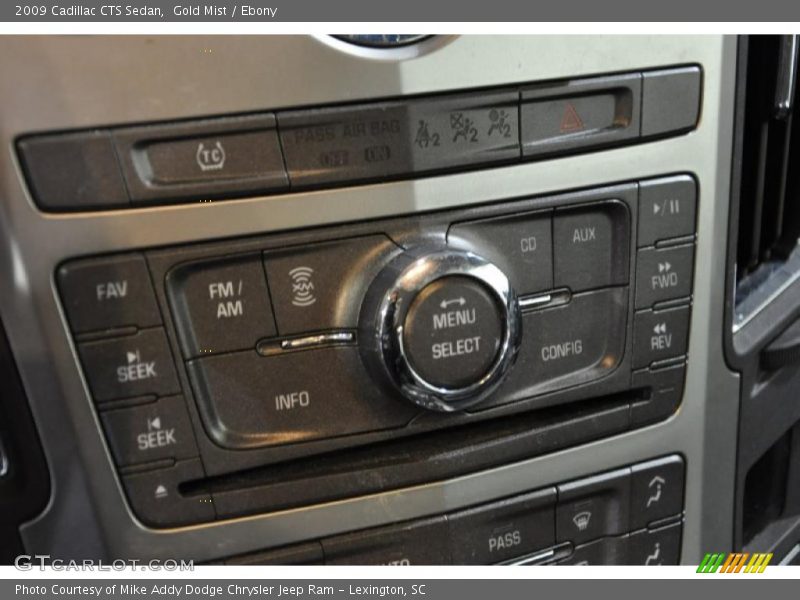 Gold Mist / Ebony 2009 Cadillac CTS Sedan