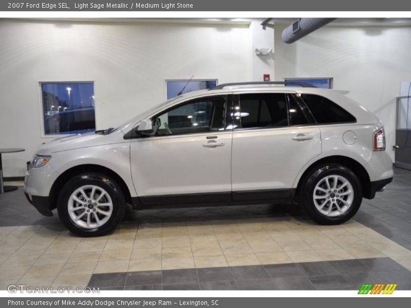 Light Sage Metallic / Medium Light Stone 2007 Ford Edge SEL