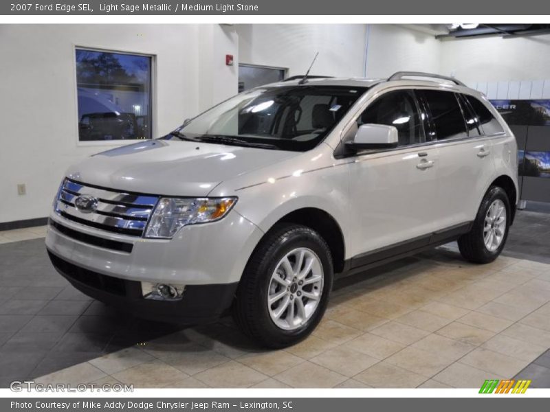 Light Sage Metallic / Medium Light Stone 2007 Ford Edge SEL