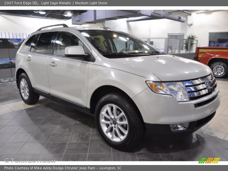 Light Sage Metallic / Medium Light Stone 2007 Ford Edge SEL