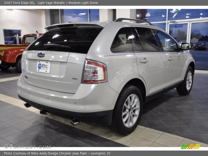 Light Sage Metallic / Medium Light Stone 2007 Ford Edge SEL