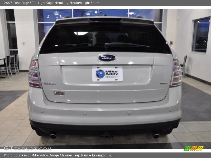 Light Sage Metallic / Medium Light Stone 2007 Ford Edge SEL
