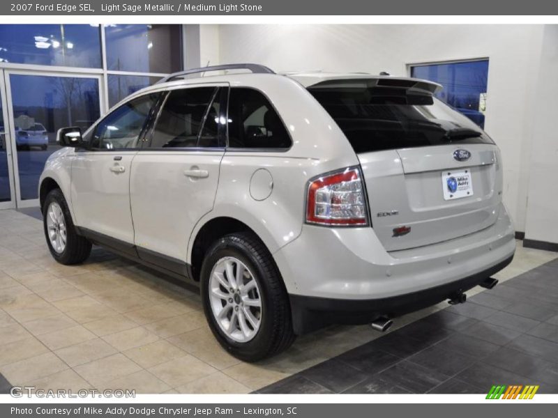 Light Sage Metallic / Medium Light Stone 2007 Ford Edge SEL