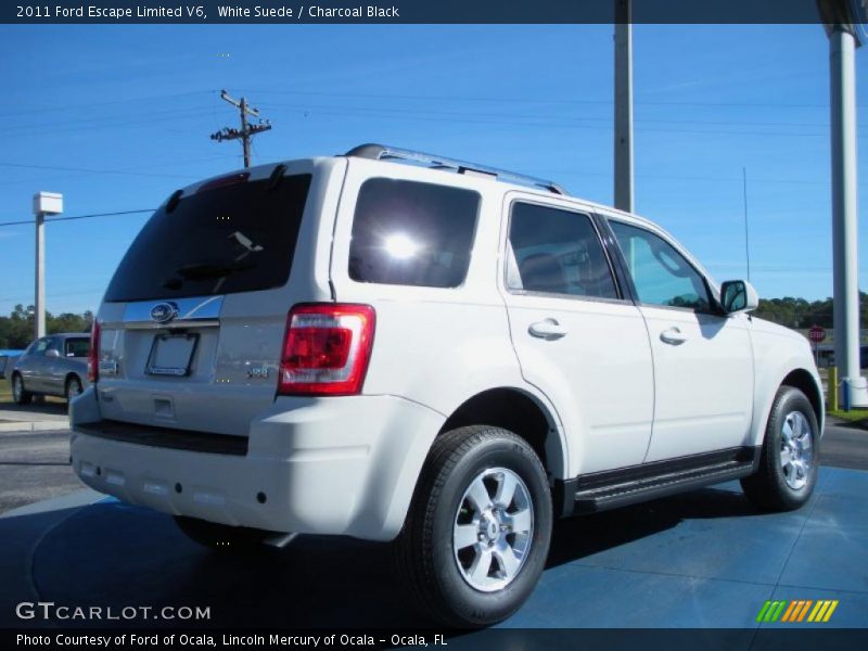 White Suede / Charcoal Black 2011 Ford Escape Limited V6