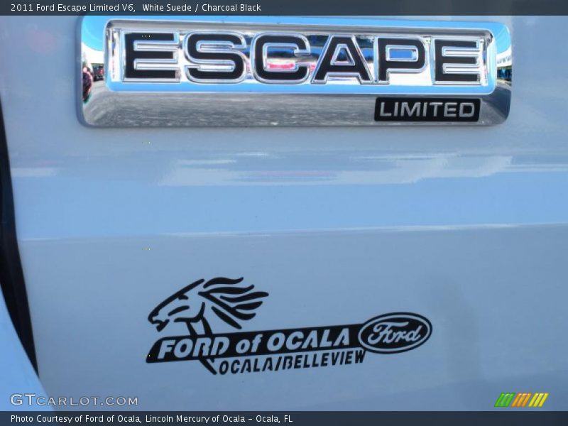 White Suede / Charcoal Black 2011 Ford Escape Limited V6
