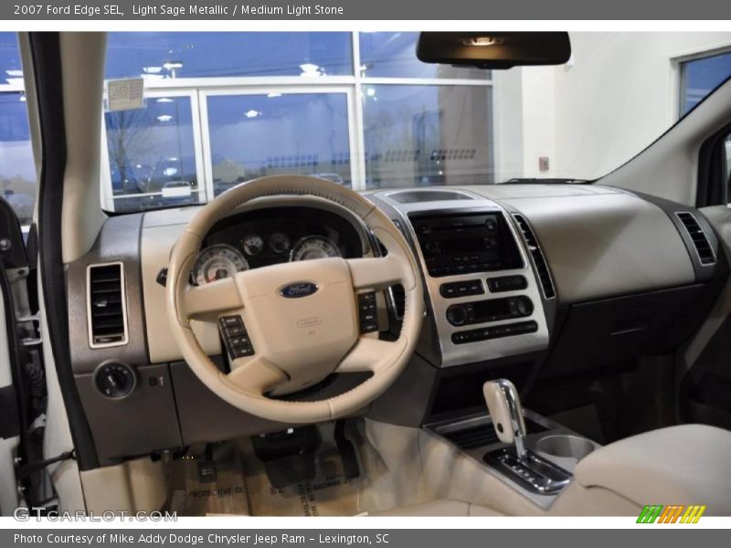 Light Sage Metallic / Medium Light Stone 2007 Ford Edge SEL