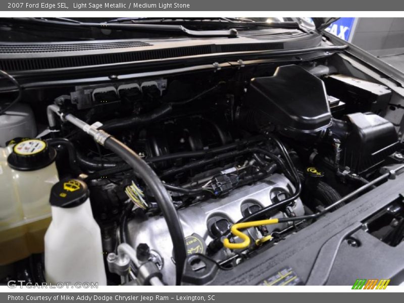 Light Sage Metallic / Medium Light Stone 2007 Ford Edge SEL