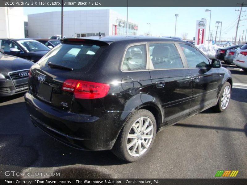 Brilliant Black / Black 2010 Audi A3 2.0 TFSI quattro