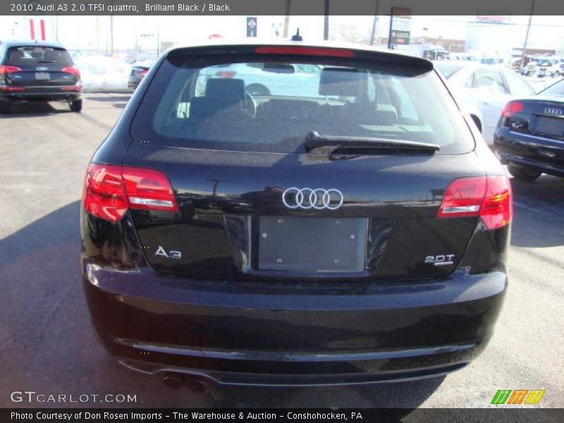 Brilliant Black / Black 2010 Audi A3 2.0 TFSI quattro
