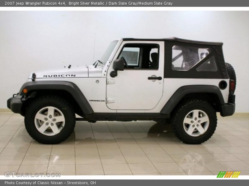 Bright Silver Metallic / Dark Slate Gray/Medium Slate Gray 2007 Jeep Wrangler Rubicon 4x4