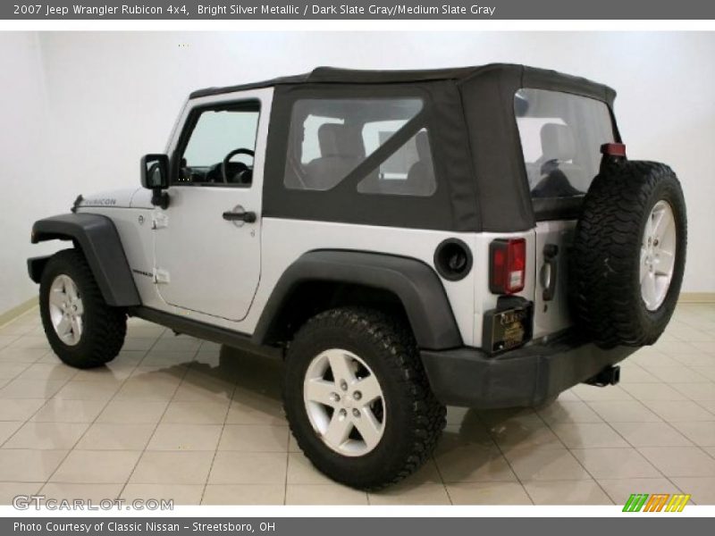 Bright Silver Metallic / Dark Slate Gray/Medium Slate Gray 2007 Jeep Wrangler Rubicon 4x4