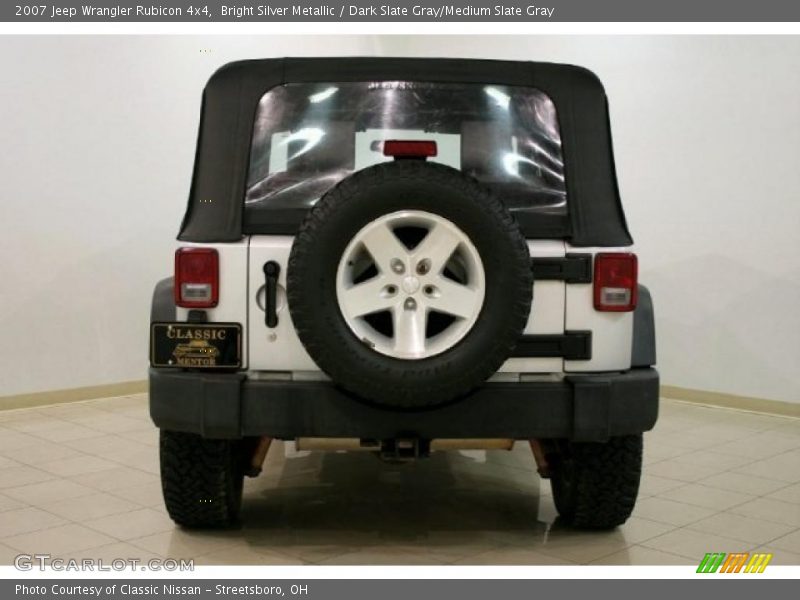 Bright Silver Metallic / Dark Slate Gray/Medium Slate Gray 2007 Jeep Wrangler Rubicon 4x4