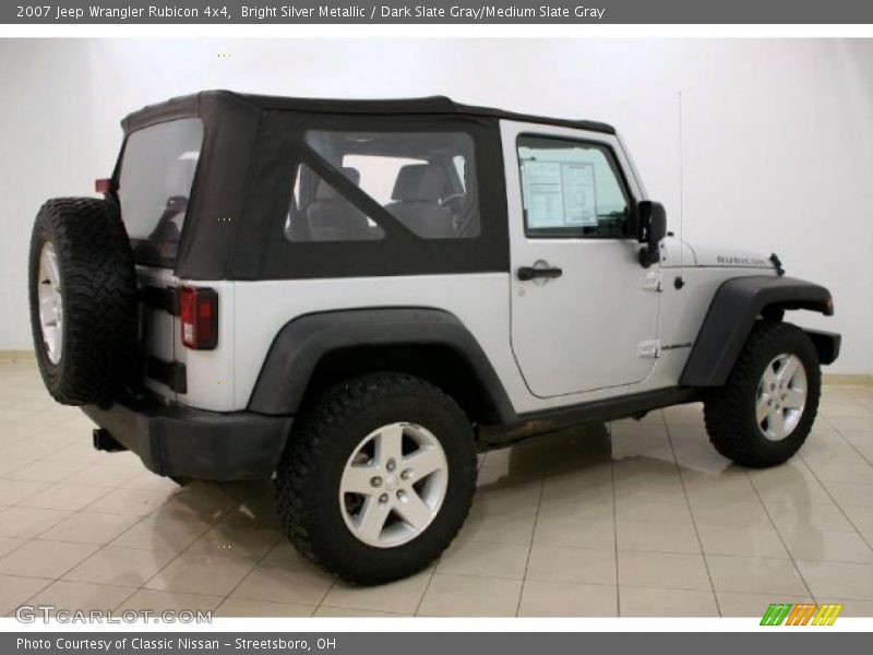 Bright Silver Metallic / Dark Slate Gray/Medium Slate Gray 2007 Jeep Wrangler Rubicon 4x4