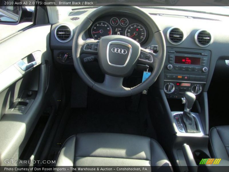 Brilliant Black / Black 2010 Audi A3 2.0 TFSI quattro