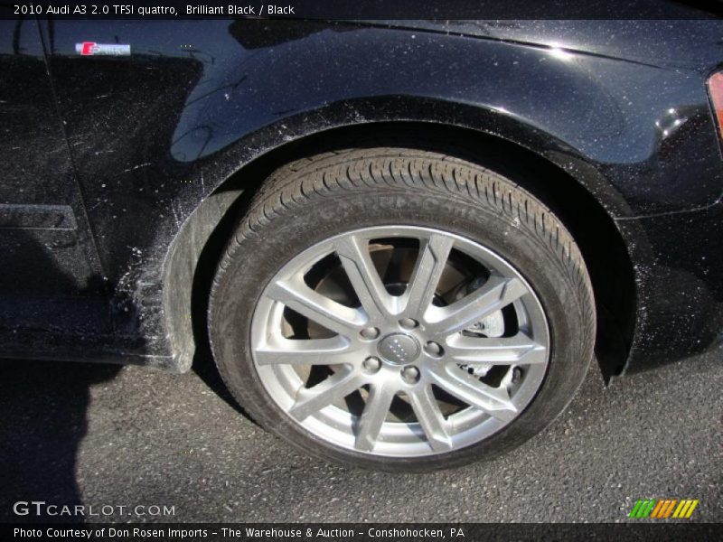 Brilliant Black / Black 2010 Audi A3 2.0 TFSI quattro