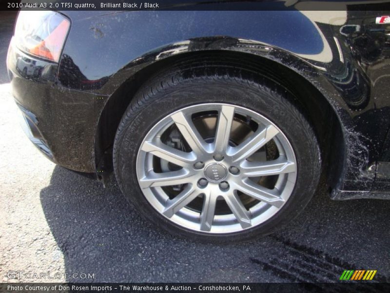 Brilliant Black / Black 2010 Audi A3 2.0 TFSI quattro