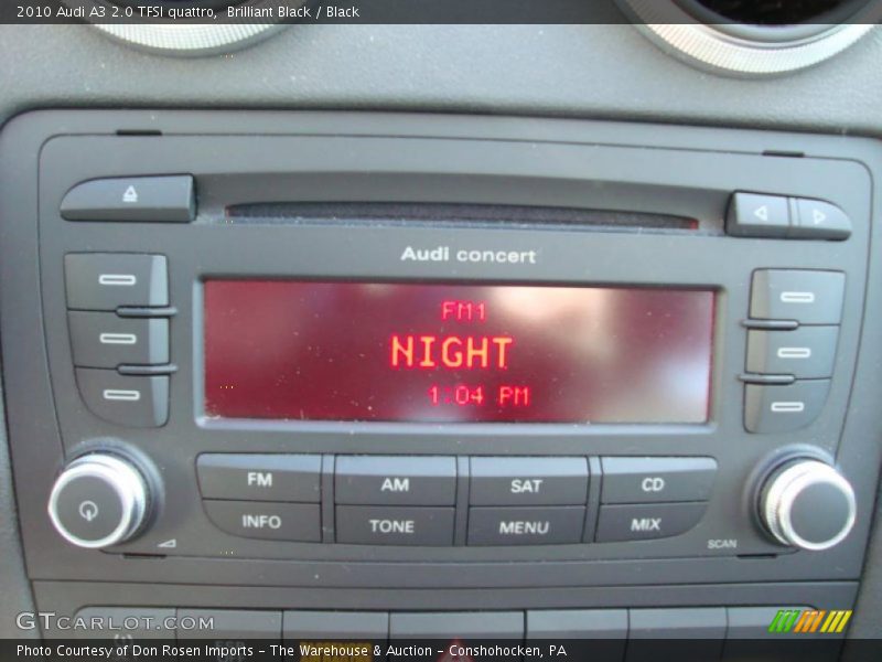 Controls of 2010 A3 2.0 TFSI quattro