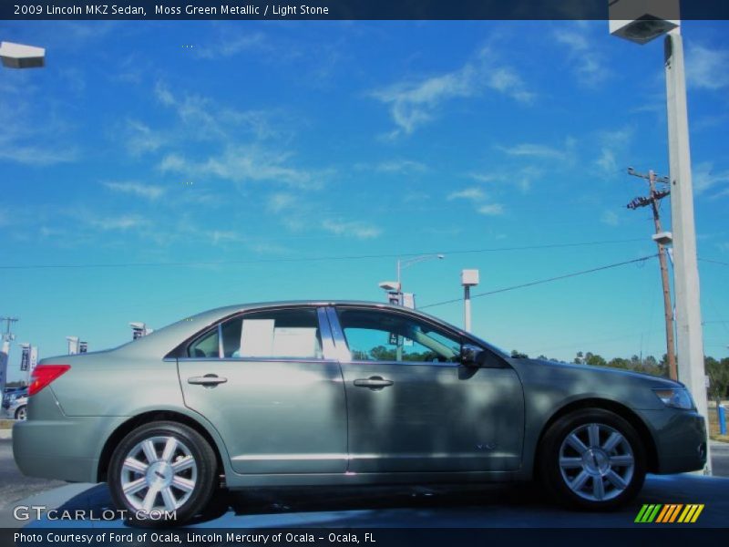 Moss Green Metallic / Light Stone 2009 Lincoln MKZ Sedan