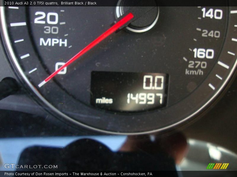 Brilliant Black / Black 2010 Audi A3 2.0 TFSI quattro
