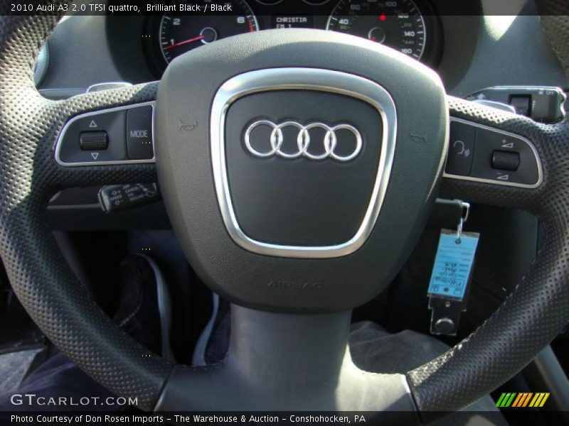 Brilliant Black / Black 2010 Audi A3 2.0 TFSI quattro