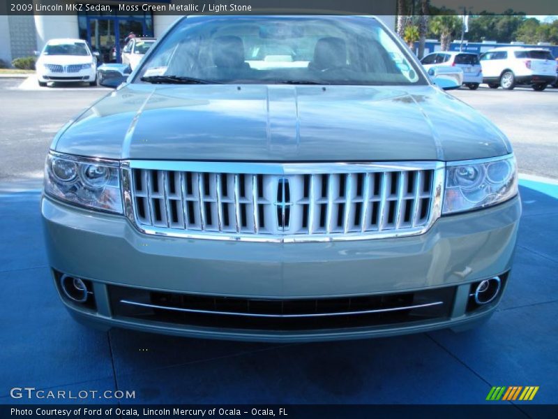 Moss Green Metallic / Light Stone 2009 Lincoln MKZ Sedan
