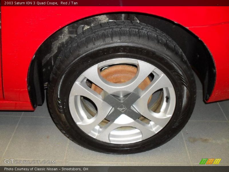 Red / Tan 2003 Saturn ION 3 Quad Coupe