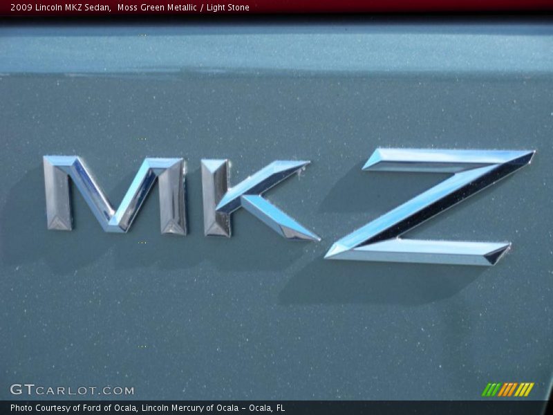 Moss Green Metallic / Light Stone 2009 Lincoln MKZ Sedan