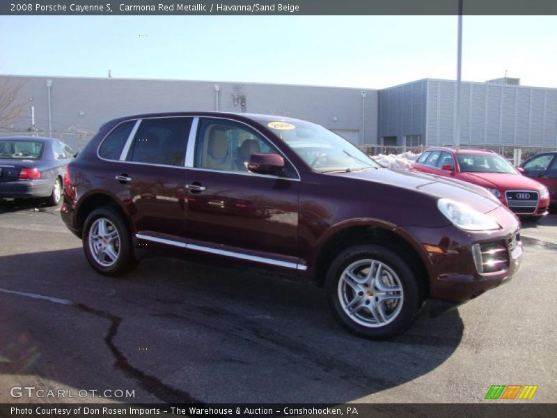 Carmona Red Metallic / Havanna/Sand Beige 2008 Porsche Cayenne S