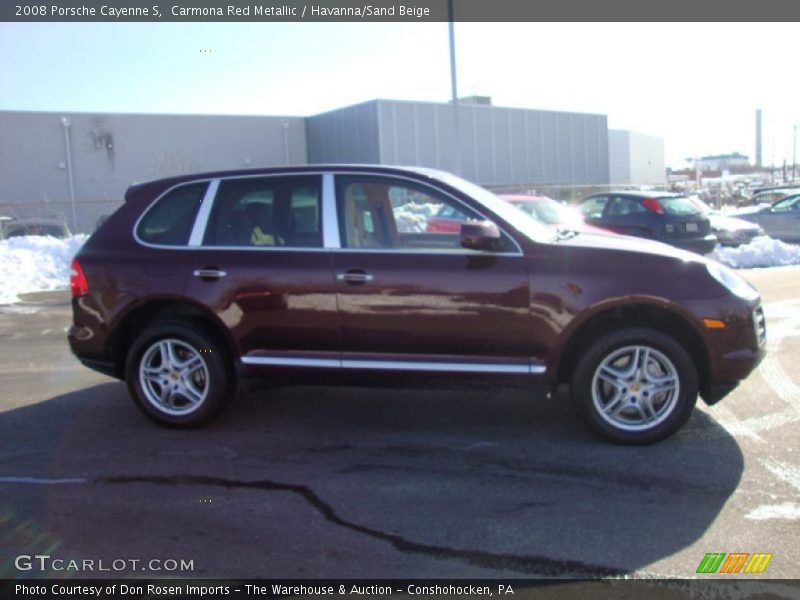 Carmona Red Metallic / Havanna/Sand Beige 2008 Porsche Cayenne S