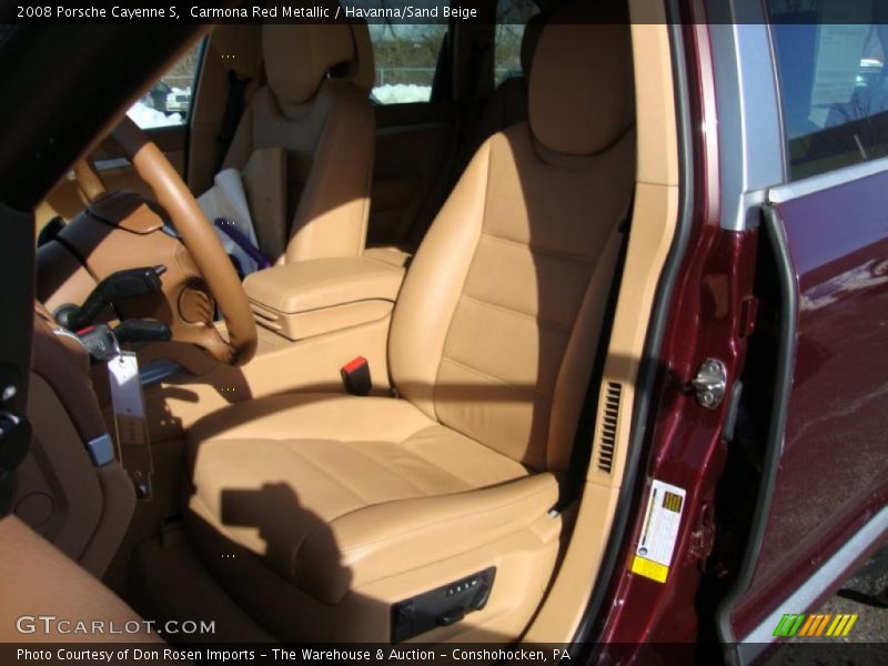 Carmona Red Metallic / Havanna/Sand Beige 2008 Porsche Cayenne S
