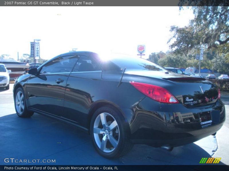 Black / Light Taupe 2007 Pontiac G6 GT Convertible