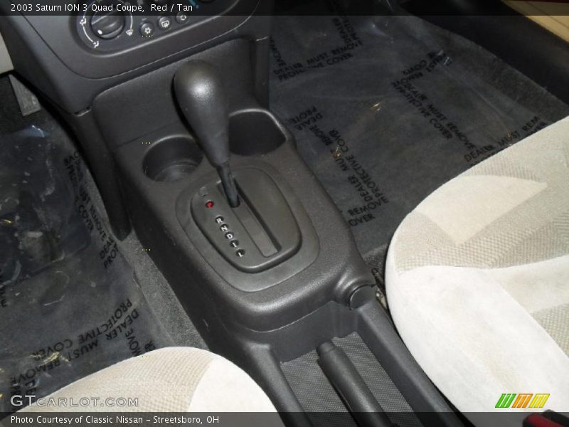  2003 ION 3 Quad Coupe VTi CVT Automatic Shifter