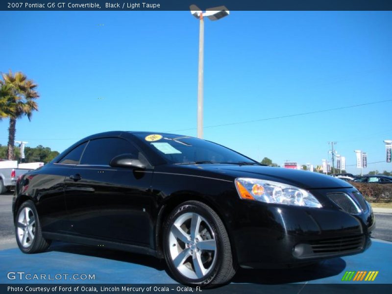 Black / Light Taupe 2007 Pontiac G6 GT Convertible