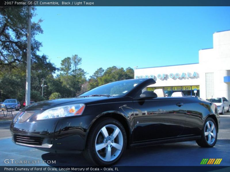 Black / Light Taupe 2007 Pontiac G6 GT Convertible