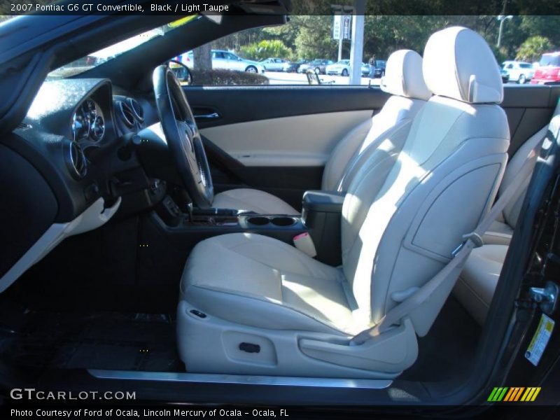 Black / Light Taupe 2007 Pontiac G6 GT Convertible