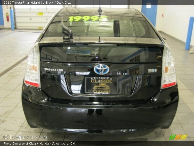 Black / Dark Gray 2010 Toyota Prius Hybrid III